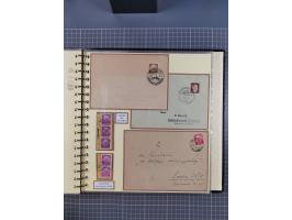 1875/45, umfangreiche Sammlung mit einigen hundert Briefen, Karten und Ganzsachen sowie einigen Briefstücken und losen Marken