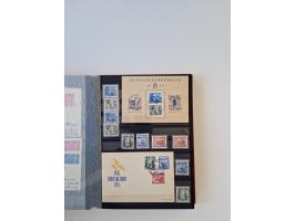 1949/90, umfangreiche gestempelte und zusätzlich postfrisch/ungebrauchte Sammlung mit einigen Doubletten und sehr vielen Brie