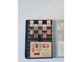 1949/90, umfangreiche gestempelte und zusätzlich postfrisch/ungebrauchte Sammlung mit einigen Doubletten und sehr vielen Brie