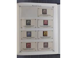 China bis Togo, postfrische Sammlung auf Abo-Karten mit u.a. DP China Mi.-Nr. 25-26I, Marokko Mi.-Nr. 18I/II (KB Jäschke-L. B