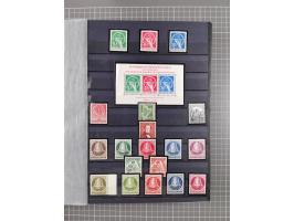 1948/90, in den Hauptnummer kpl. postfrische Sammlung, fast alle besseren Anfangsausgaben inkl. Block 1 sind signiert Schlege