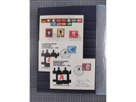 1948/90, in den Hauptnummer kpl. postfrische Sammlung, fast alle besseren Anfangsausgaben inkl. Block 1 sind signiert Schlege