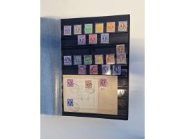 1945/59, postfrische und gestempelte Sammlung ohne SBZ aber mit Saarland mit vielen besseren und kpl. Ausgaben, diversen Brie