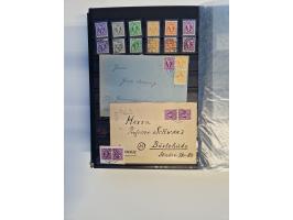 1945/59, postfrische und gestempelte Sammlung ohne SBZ aber mit Saarland mit vielen besseren und kpl. Ausgaben, diversen Brie