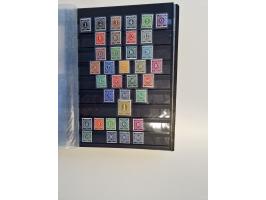 1945/59, postfrische und gestempelte Sammlung ohne SBZ aber mit Saarland mit vielen besseren und kpl. Ausgaben, diversen Brie