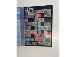 1945/59, postfrische und gestempelte Sammlung ohne SBZ aber mit Saarland mit vielen besseren und kpl. Ausgaben, diversen Brie