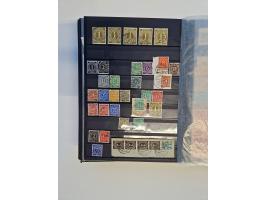 1945/59, postfrische und gestempelte Sammlung ohne SBZ aber mit Saarland mit vielen besseren und kpl. Ausgaben, diversen Brie