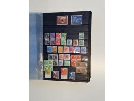 1945/59, postfrische und gestempelte Sammlung ohne SBZ aber mit Saarland mit vielen besseren und kpl. Ausgaben, diversen Brie