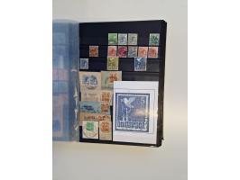 1945/59, postfrische und gestempelte Sammlung ohne SBZ aber mit Saarland mit vielen besseren und kpl. Ausgaben, diversen Brie