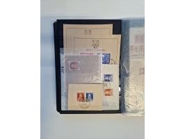 1945/59, postfrische und gestempelte Sammlung ohne SBZ aber mit Saarland mit vielen besseren und kpl. Ausgaben, diversen Brie