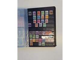 1945/59, postfrische und gestempelte Sammlung ohne SBZ aber mit Saarland mit vielen besseren und kpl. Ausgaben, diversen Brie