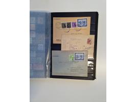 1945/59, postfrische und gestempelte Sammlung ohne SBZ aber mit Saarland mit vielen besseren und kpl. Ausgaben, diversen Brie