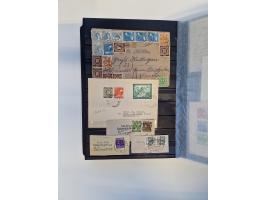 1945/59, postfrische und gestempelte Sammlung ohne SBZ aber mit Saarland mit vielen besseren und kpl. Ausgaben, diversen Brie