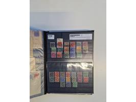 1945/59, postfrische und gestempelte Sammlung ohne SBZ aber mit Saarland mit vielen besseren und kpl. Ausgaben, diversen Brie