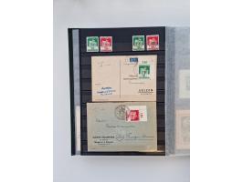 1945/59, postfrische und gestempelte Sammlung ohne SBZ aber mit Saarland mit vielen besseren und kpl. Ausgaben, diversen Brie