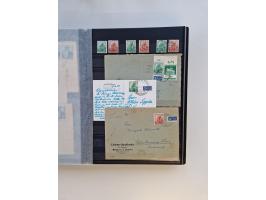 1945/59, postfrische und gestempelte Sammlung ohne SBZ aber mit Saarland mit vielen besseren und kpl. Ausgaben, diversen Brie