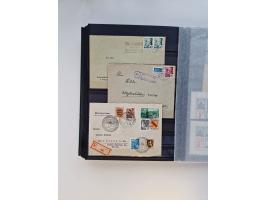 1945/59, postfrische und gestempelte Sammlung ohne SBZ aber mit Saarland mit vielen besseren und kpl. Ausgaben, diversen Brie