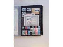 1945/59, postfrische und gestempelte Sammlung ohne SBZ aber mit Saarland mit vielen besseren und kpl. Ausgaben, diversen Brie