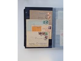 1945/59, postfrische und gestempelte Sammlung ohne SBZ aber mit Saarland mit vielen besseren und kpl. Ausgaben, diversen Brie