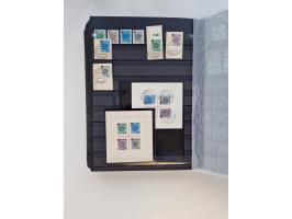 1945/59, postfrische und gestempelte Sammlung ohne SBZ aber mit Saarland mit vielen besseren und kpl. Ausgaben, diversen Brie