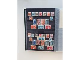 1945/59, postfrische und gestempelte Sammlung ohne SBZ aber mit Saarland mit vielen besseren und kpl. Ausgaben, diversen Brie