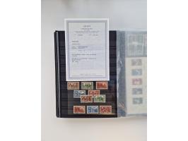 1945/59, postfrische und gestempelte Sammlung ohne SBZ aber mit Saarland mit vielen besseren und kpl. Ausgaben, diversen Brie