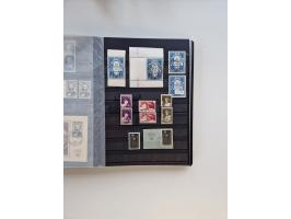 1945/59, postfrische und gestempelte Sammlung ohne SBZ aber mit Saarland mit vielen besseren und kpl. Ausgaben, diversen Brie