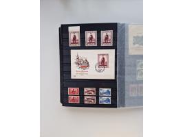 1945/59, postfrische und gestempelte Sammlung ohne SBZ aber mit Saarland mit vielen besseren und kpl. Ausgaben, diversen Brie