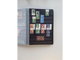 1945/59, postfrische und gestempelte Sammlung ohne SBZ aber mit Saarland mit vielen besseren und kpl. Ausgaben, diversen Brie