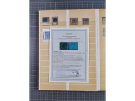 1852/65, gestempelte Sammlung von Bergedorf bis Schleswig Holstein mit besseren Marken, dabei u.a. Bergedorf Randstück Mi.-Nr