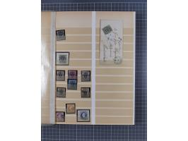 1852/65, gestempelte Sammlung von Bergedorf bis Schleswig Holstein mit besseren Marken, dabei u.a. Bergedorf Randstück Mi.-Nr