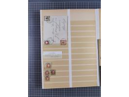 1852/65, gestempelte Sammlung von Bergedorf bis Schleswig Holstein mit besseren Marken, dabei u.a. Bergedorf Randstück Mi.-Nr