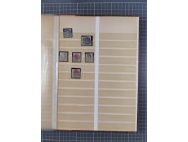 1852/65, gestempelte Sammlung von Bergedorf bis Schleswig Holstein mit besseren Marken, dabei u.a. Bergedorf Randstück Mi.-Nr