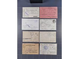 1914/18, Kriegsgefangenen-Post, rund 100 Briefe und Karten, viele verschiedene, auch kleine Lager, Zensuren, Wertbrief, etc.