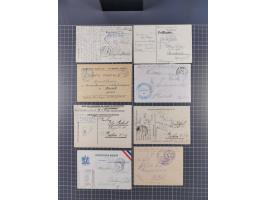 1914/18, Kriegsgefangenen-Post, rund 100 Briefe und Karten, viele verschiedene, auch kleine Lager, Zensuren, Wertbrief, etc.