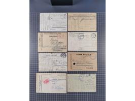 1914/18, Kriegsgefangenen-Post, rund 100 Briefe und Karten, viele verschiedene, auch kleine Lager, Zensuren, Wertbrief, etc.