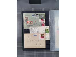 1949/2016, sehr umfangreiche Sammlung mit Einzel- und Mehrfachfrankaturen, Satzbriefen, Auslandspost, R-Briefen, Luftpost und