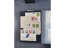 1949/2016, sehr umfangreiche Sammlung mit Einzel- und Mehrfachfrankaturen, Satzbriefen, Auslandspost, R-Briefen, Luftpost und