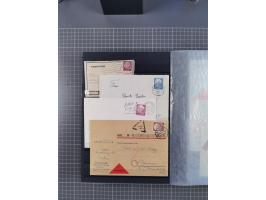 1949/2016, sehr umfangreiche Sammlung mit Einzel- und Mehrfachfrankaturen, Satzbriefen, Auslandspost, R-Briefen, Luftpost und