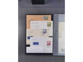 1949/2016, sehr umfangreiche Sammlung mit Einzel- und Mehrfachfrankaturen, Satzbriefen, Auslandspost, R-Briefen, Luftpost und