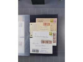 1949/2016, sehr umfangreiche Sammlung mit Einzel- und Mehrfachfrankaturen, Satzbriefen, Auslandspost, R-Briefen, Luftpost und