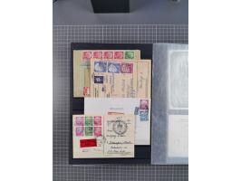 1949/2016, sehr umfangreiche Sammlung mit Einzel- und Mehrfachfrankaturen, Satzbriefen, Auslandspost, R-Briefen, Luftpost und