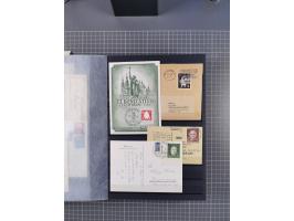 1949/2016, sehr umfangreiche Sammlung mit Einzel- und Mehrfachfrankaturen, Satzbriefen, Auslandspost, R-Briefen, Luftpost und