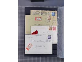 1949/2016, sehr umfangreiche Sammlung mit Einzel- und Mehrfachfrankaturen, Satzbriefen, Auslandspost, R-Briefen, Luftpost und