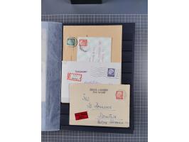 1949/2016, sehr umfangreiche Sammlung mit Einzel- und Mehrfachfrankaturen, Satzbriefen, Auslandspost, R-Briefen, Luftpost und