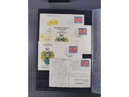 1949/2016, sehr umfangreiche Sammlung mit Einzel- und Mehrfachfrankaturen, Satzbriefen, Auslandspost, R-Briefen, Luftpost und