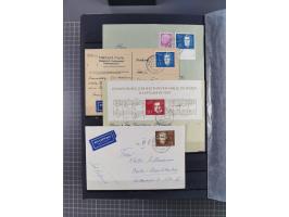 1949/2016, sehr umfangreiche Sammlung mit Einzel- und Mehrfachfrankaturen, Satzbriefen, Auslandspost, R-Briefen, Luftpost und