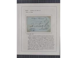 MALTA: 1836/1900, 7 Desinfektionsbriefe. Dazu ein Rapport von 1836 mit der Anzahl der Cholerafälle und Todeszahlen. Sehr inte