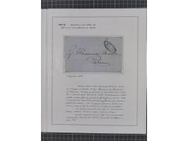 MALTA: 1836/1900, 7 Desinfektionsbriefe. Dazu ein Rapport von 1836 mit der Anzahl der Cholerafälle und Todeszahlen. Sehr inte