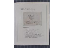 FRANKREICH: 1827/49, 14 Desinfektionsbriefe, dabei u.a. 2 interessante Briefe nach Tunis aus 1833, mit dem gleichen Inhalt un